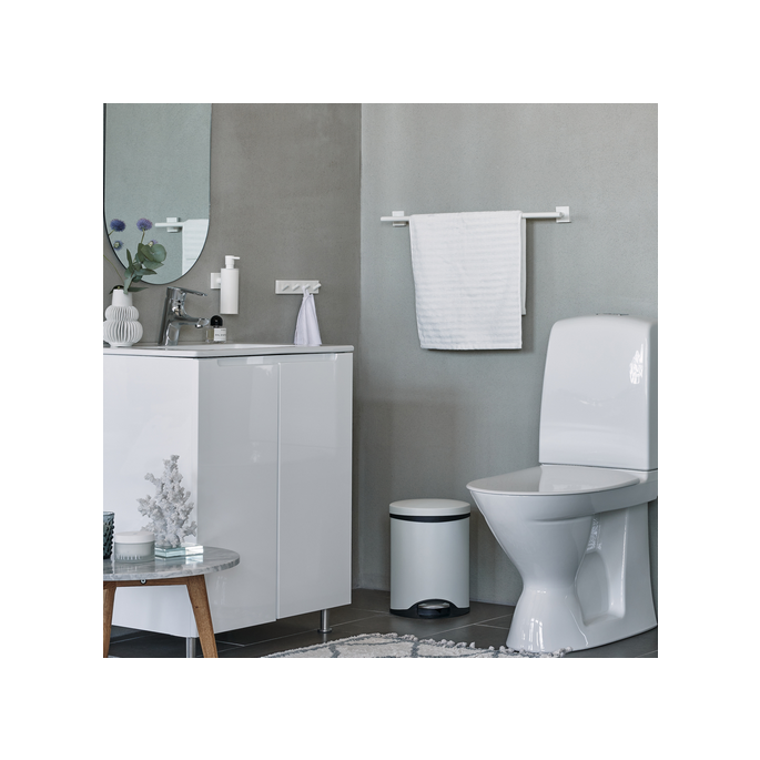 Smedbo Outline Lite FK662 pedaalemmer 6 liter mat wit