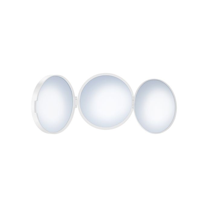 Smedbo Outline Lite FX623 reisspiegel drievoudig 1x, 5x en 12x wit