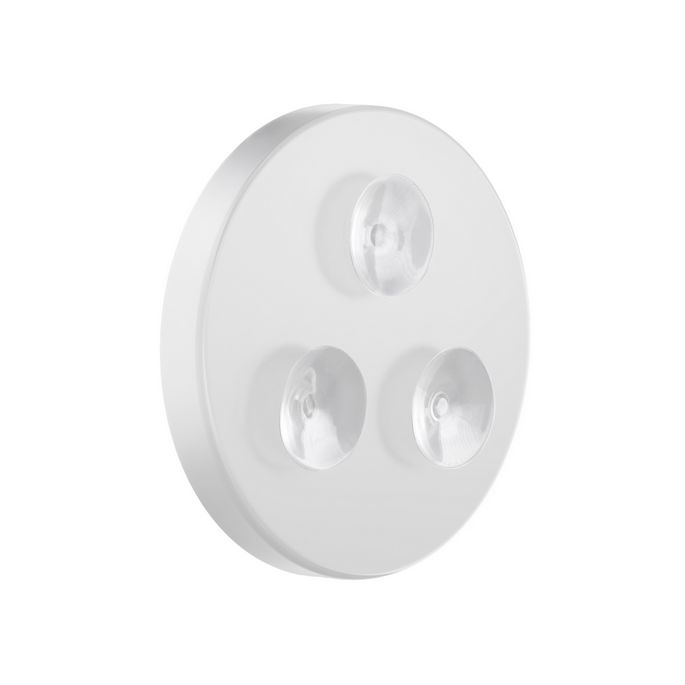 Smedbo Outline Lite FX625 vergrootspiegel met zuignappen en led verlichting 7x wit