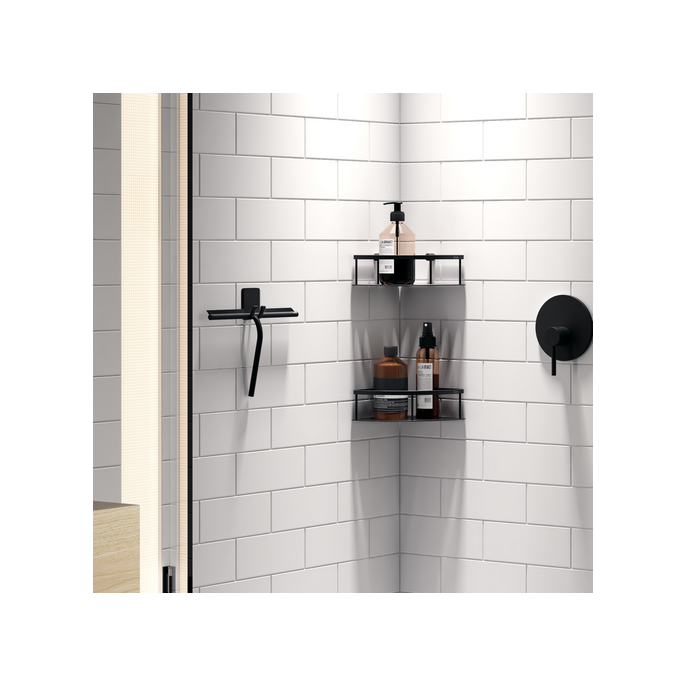 Smedbo Sideline DB3031 hoekdraadkorf 20 cm mat zwart