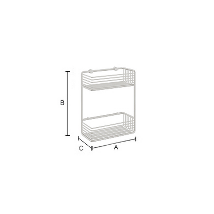 Smedbo Sideline DK1111 dubbele draadkorf chroom
