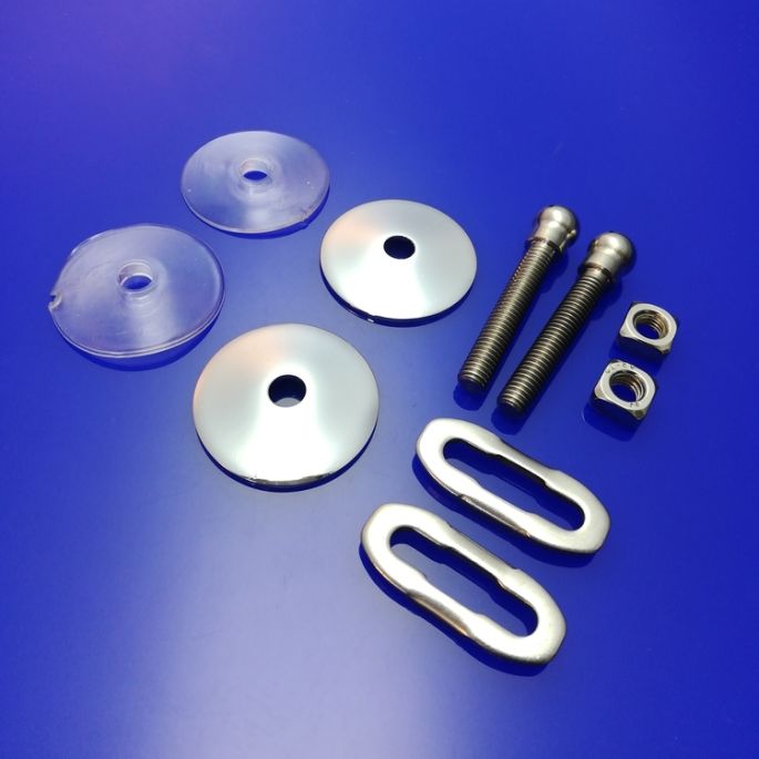 Villeroy en Boch Finion - Legato - Memento - Venticello 92218861 set vaste scharnieren chroom (t.b.v. urinoirdeksel)