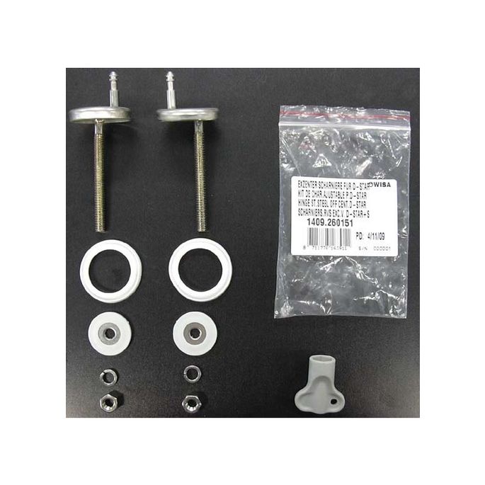 Wisa D-Star 300 - D-Star 300 S 1409260151 set van 2 scharnieren RVS