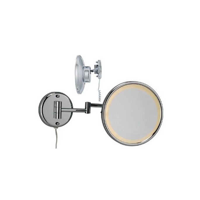 Woodynox WO1031 vergrootspiegel 3x met LED verlichting chroom (OUTLET)