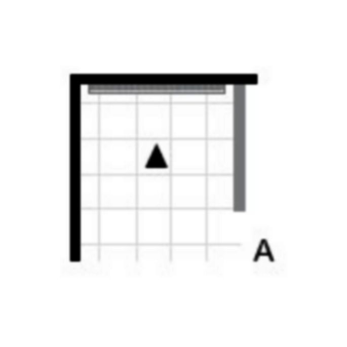 Easy Drain EDFTW1000 Fixt 50 Wall afvoergoot 100x9.8x2cm zij-uitloop 109mm RVS (OUTLET)