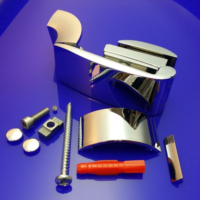 HSK Noblesse E76290 scharnierdeel links, chroom *niet meer leverbaar*