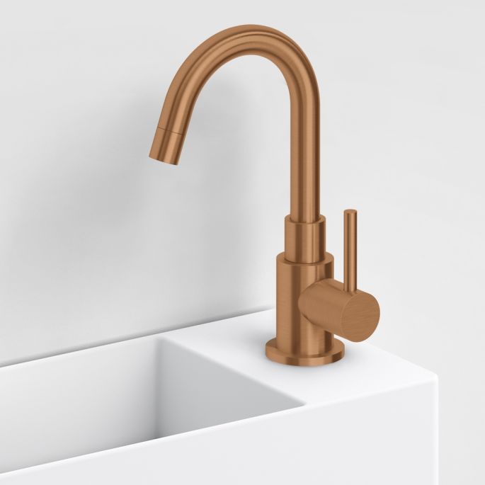 Clou Freddo 1 CL/06.03.003.83 fonteinkraan staand brons geborsteld PVD