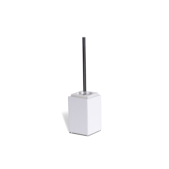 Decor Walther Brownie 0940550 BR SBG toiletborstelgarnituur chroom/wit kunstleer