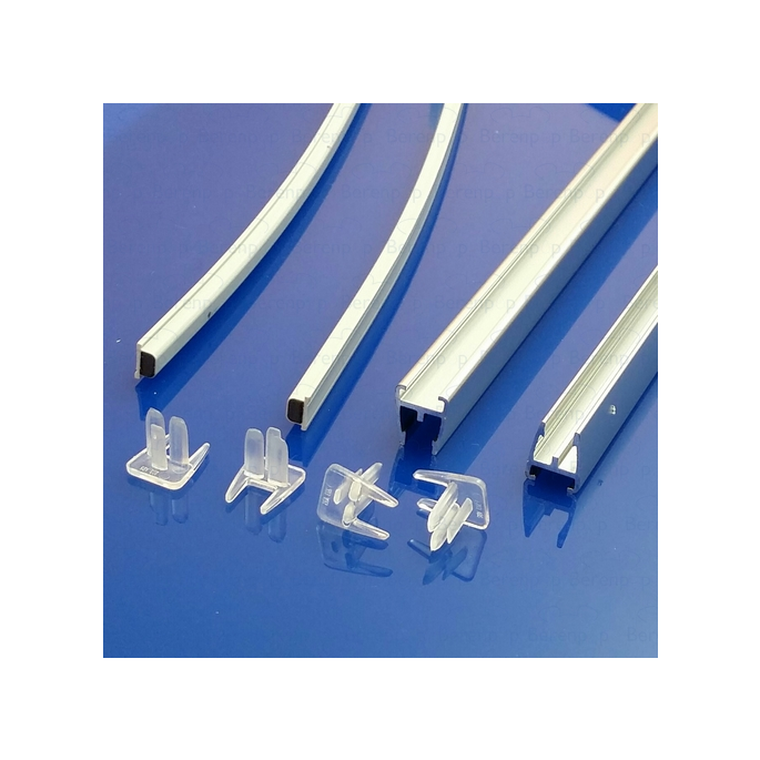 Koralle Vision-B S8L43323 aluminium magneetstrips (excl. kunststof strips) voor kwartrond of vijfhoek *niet meer leverbaar*