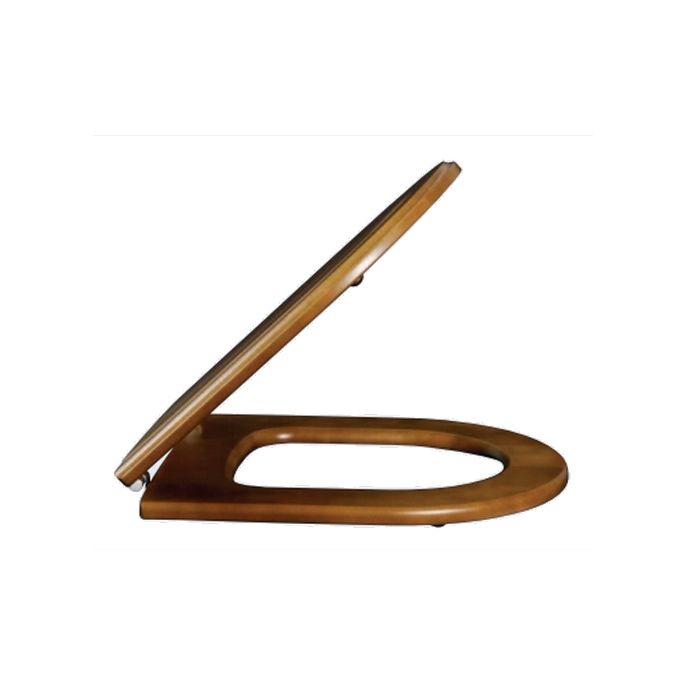 Villeroy en Boch Hommage 99266100 toiletzitting met deksel notenboom gebeitst