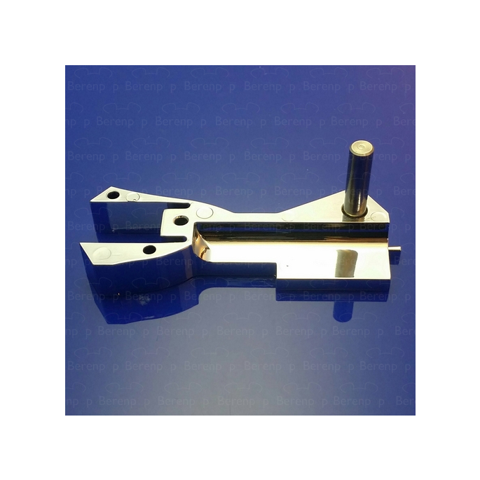 PDPlan Labyrinth scharniervoet rechts (zonder glasbevestiging) chroom *niet meer leverbaar*