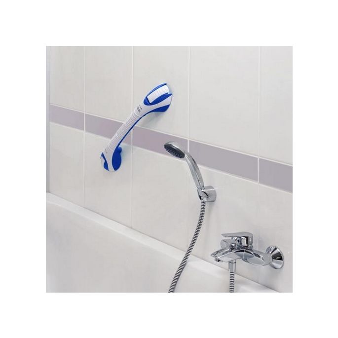 Aquatec (Invacare) H171 Stileo handgreep 400mm met zuignappen wit/ blauw