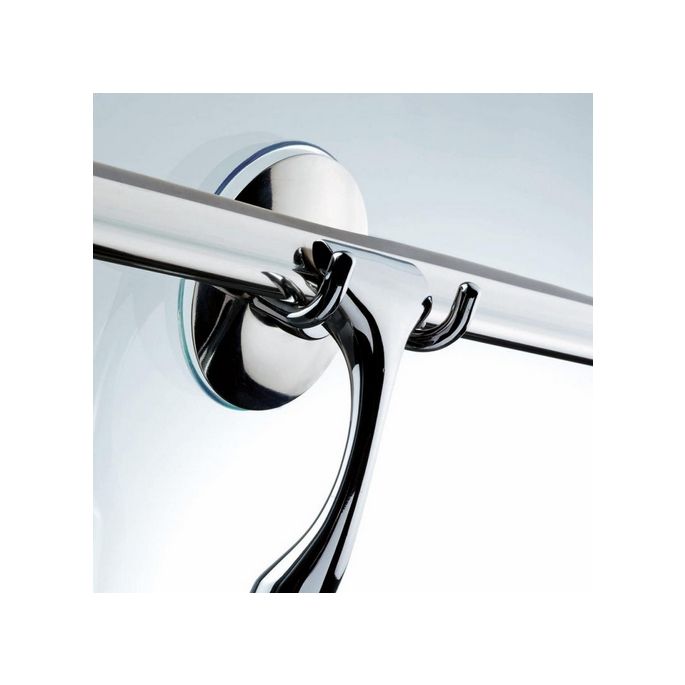 Decor Walther 0900800 WH 2 ophanghaak met zuignap chroom