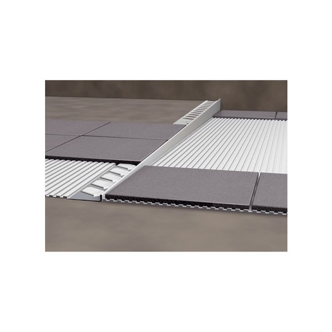 Blanke Aqua Keil 844280B100L afschotprofiel douchevloer 2000x10x40 links RVS geborsteld