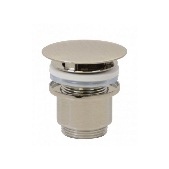 San4U 2500501 One Pack Queen (links) fonteinset wit keramiek/ nikkel RVS look