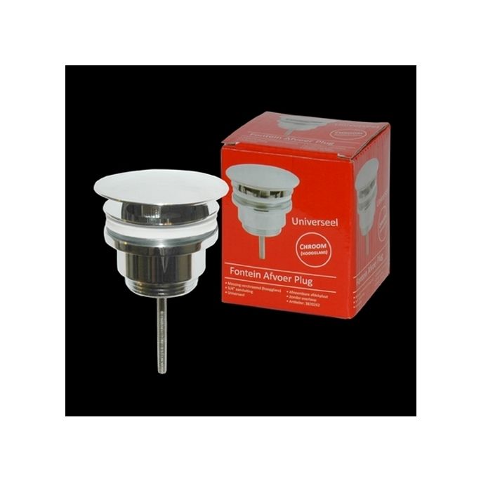 San4U 2512035 One Pack Mini-Block (links) fonteinset wit keramiek/ chroom