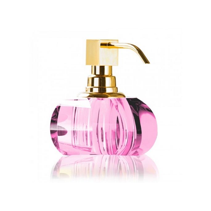 Decor Walther Crystal 0924461 KR SSP zeepdispenser (goud pompje) Pink Crystal