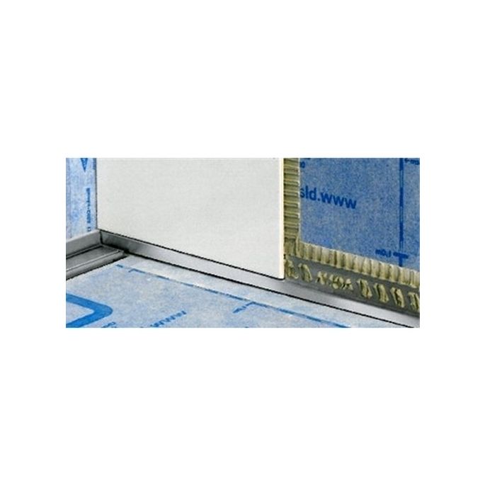 Blanke Aqua Keil Wand 8452856080R afsluitprofiel 980x8x24mm rechts mat zwart