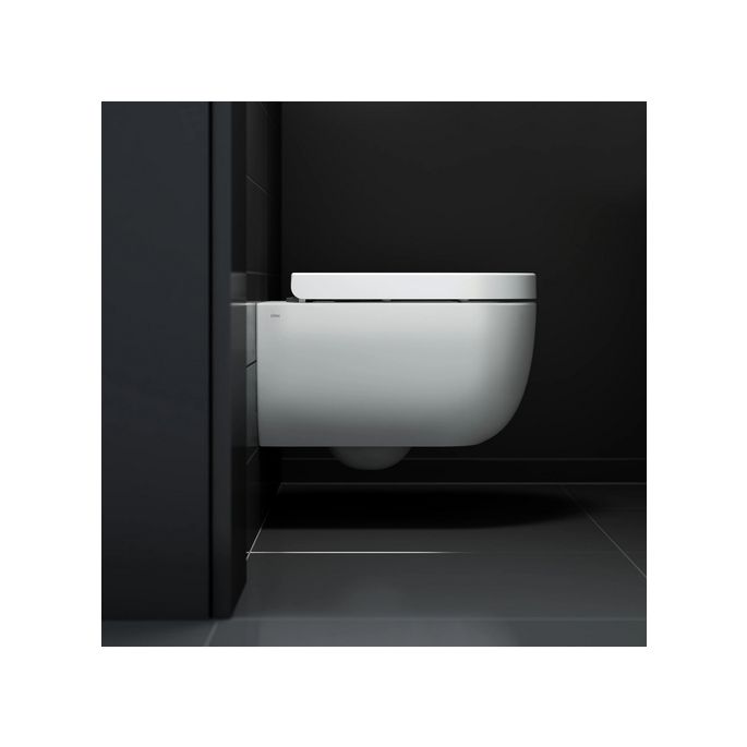 Clou Hammock CL040108020 Rimless 49cm wandtoilet met toiletzitting mat wit