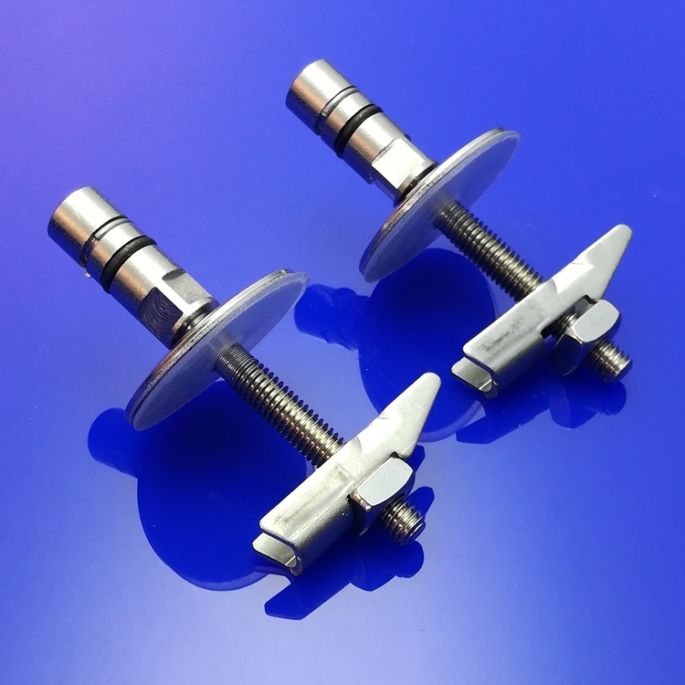 Duravit Architec 0061581000 scharnierset voor toiletzitting Architec 006969