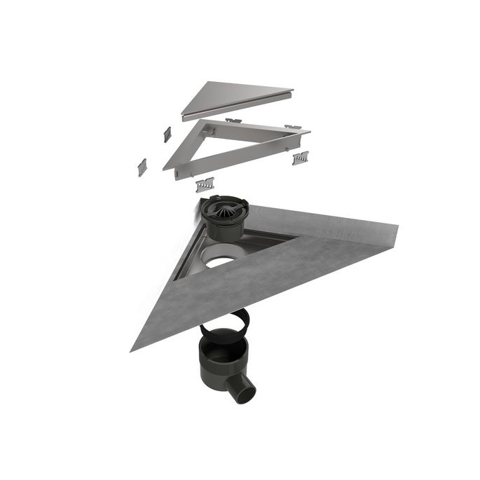 Easy Drain Aqua Jewels Delta AJDEZT doucheput 20x20cm zijuitloop