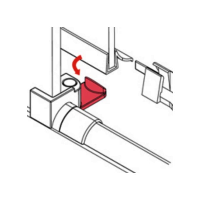 Novellini R01PKUMO1-K set afdekkapjes chroom