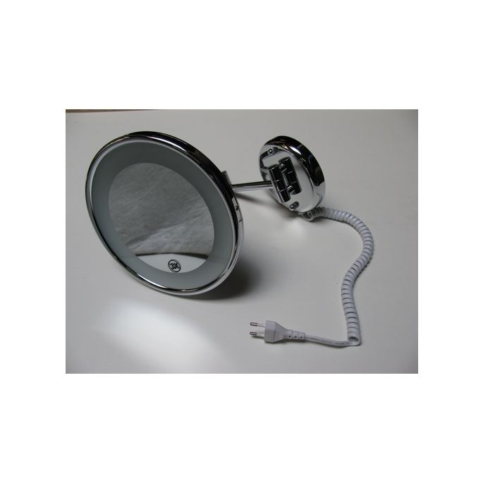 Woodynox WO1031 vergrootspiegel 3x met LED verlichting chroom (OUTLET)