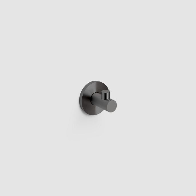 Clou Kaldur CL/09.05063.84 enkele haak gunmetal geborsteld PVD