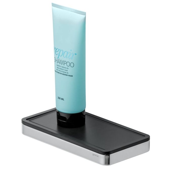 Geesa Frame 918804-02-06 planchet universeel 21 cm chroom/ zwart