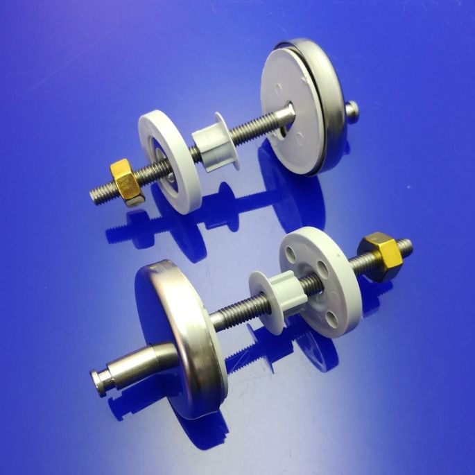 Pressalit D15999 Calmo-T Soft-T Soft D set verstelbare scharnieren chroom