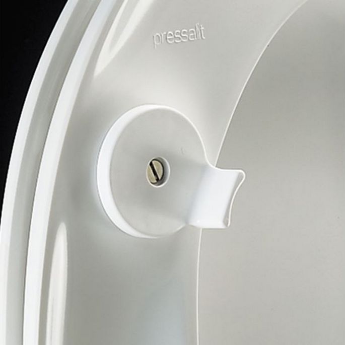 Pressalit Dania R43000 toiletzitting 50mm verhoogd met deksel met spatscherm wit