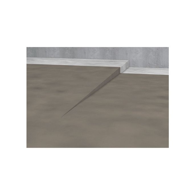 Blanke Aqua Keil 8442840100L afschotprofiel douchevloer 2000x10x40 links RVS verchroomd