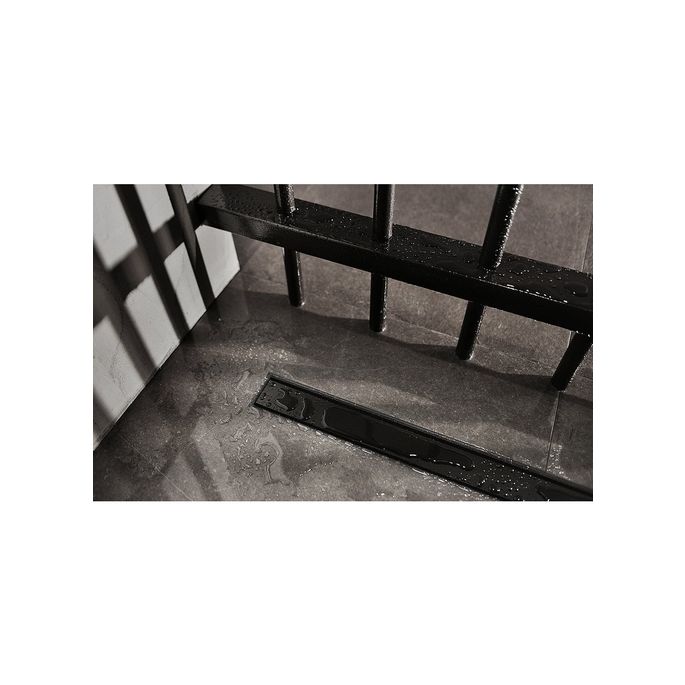 Easy Drain Compact 50 TAF Black EDM1TAFZM50050B douchegoot 50cm zijuitloop