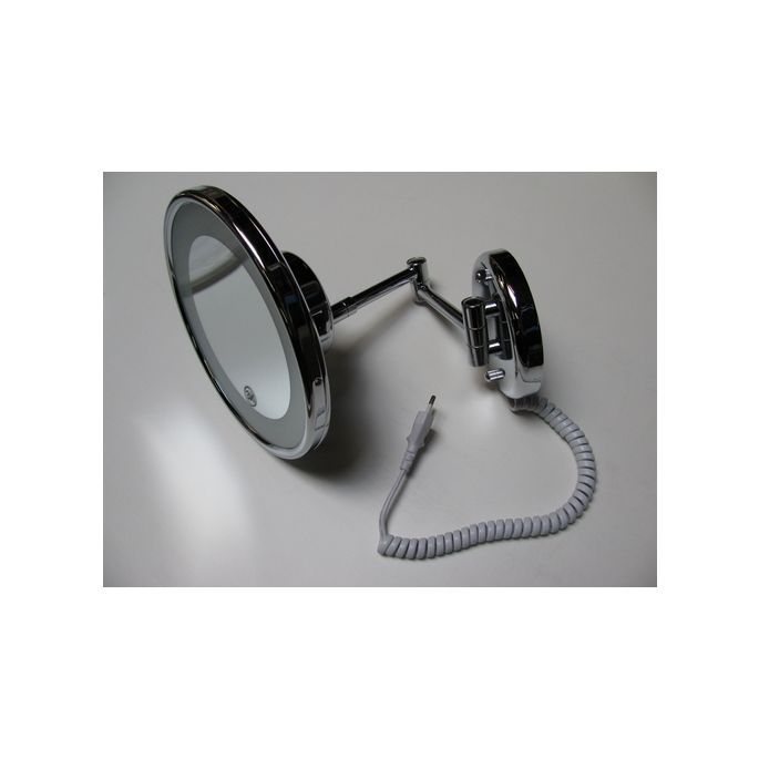 Woodynox WO1031 vergrootspiegel 3x met LED verlichting chroom (OUTLET)