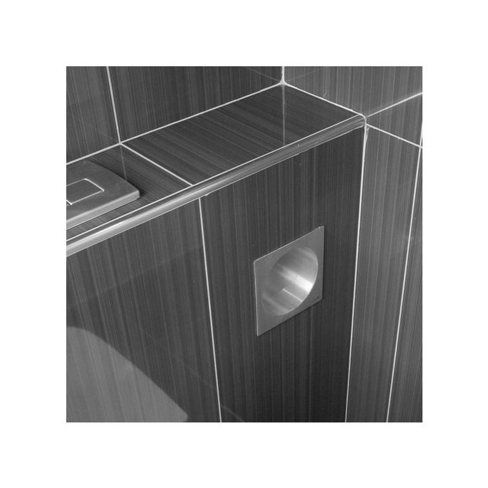 Looox Closed CL2 reserverolhouder voor 1 rol inbouw RVS (OUTLET)