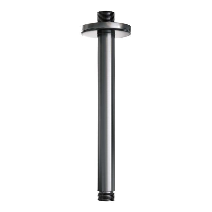 Brauer Carving 5-GM-125 thermostatische inbouw regendouche 3-weg omstelling SET 29 gunmetal geborsteld PVD