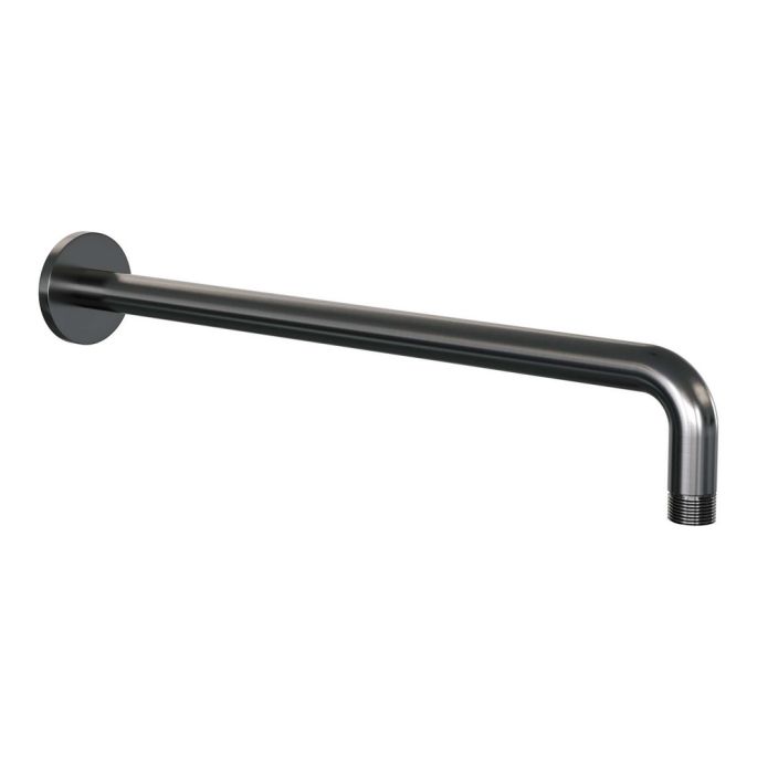 Brauer Carving 5-GM-141 thermostatische inbouw regendouche 3-weg omstelling SET 45 gunmetal geborsteld PVD