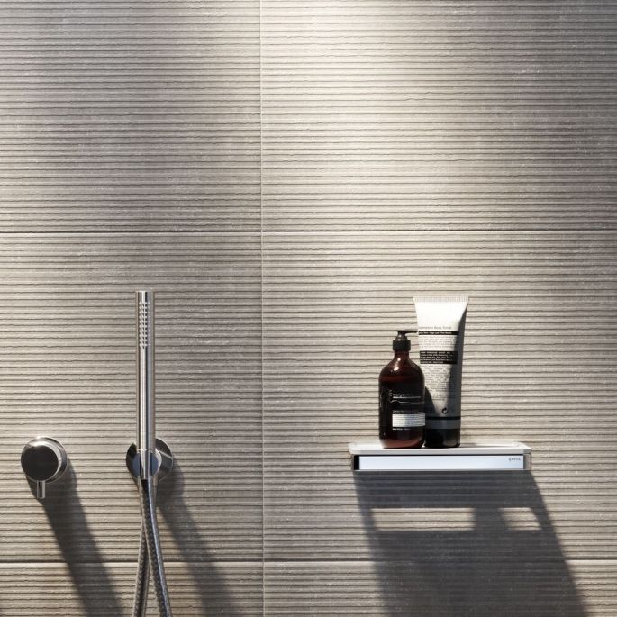 Geesa Frame 918804-02 planchet universeel 21 cm chroom/ wit