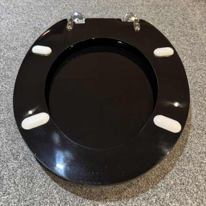 Sphinx Atlantic S8H5A000220 OLW-25 toiletzitting met deksel zwart (OUTLET)