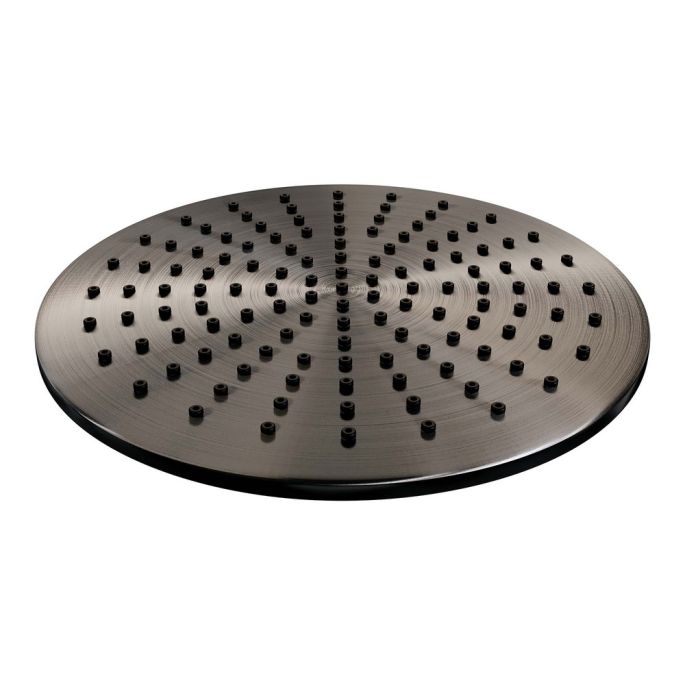 Brauer Carving 5-GM-132 thermostatische inbouw regendouche 3-weg omstelling SET 36 gunmetal geborsteld PVD