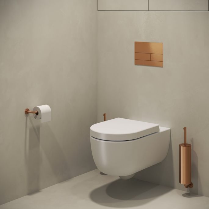Clou Kaldur CL/09.05041.83 toiletborstelgarnituur wand brons geborsteld PVD