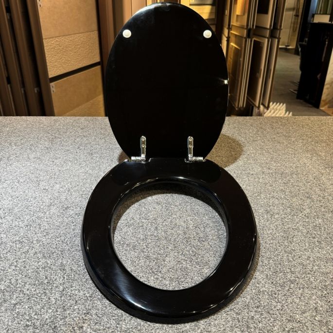 Sphinx Atlantic S8H5A000220 OLW-25 toiletzitting met deksel zwart (OUTLET)