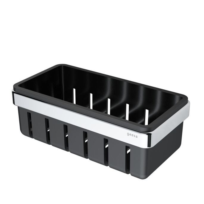 Geesa Frame 918801-02-06 douchemand 21 cm chroom/ zwart