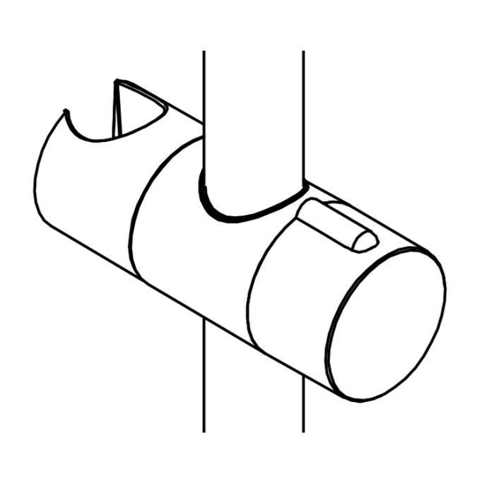 HSK Shower & Co! E98508-14-280 glijstuk t.b.v. RS Slim shower-set gunmetal