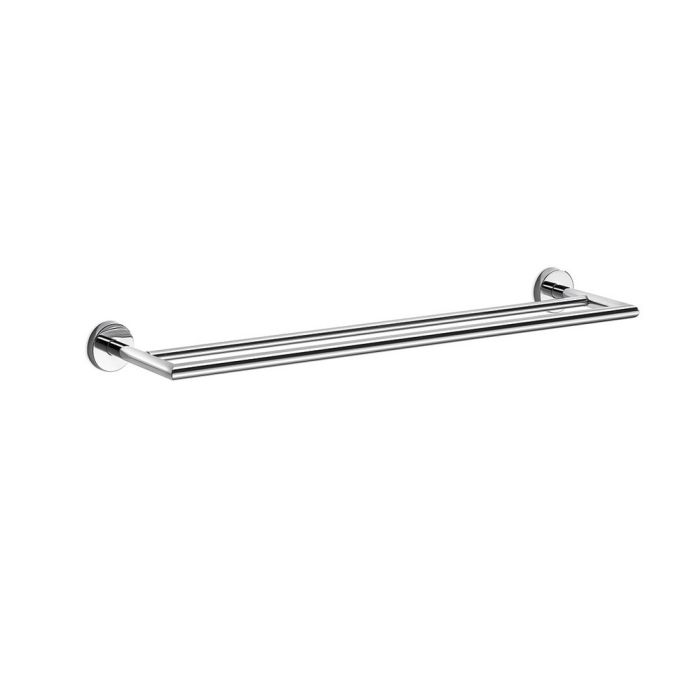 Inda Gealuna A1019BNE dubbele handdoekhouder 50cm mat zwart