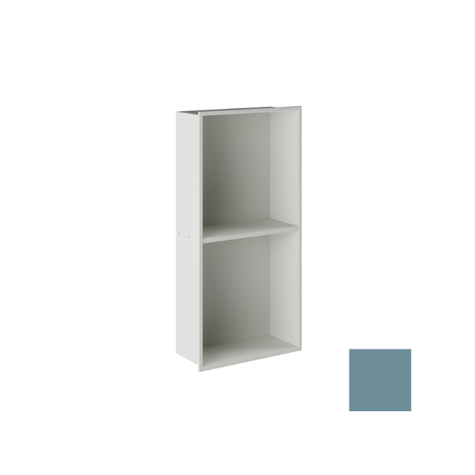 Inda MY Secret A80200AQ inbouwnis 2 vakken omkeerbaar 305x610mm mat acquamarina