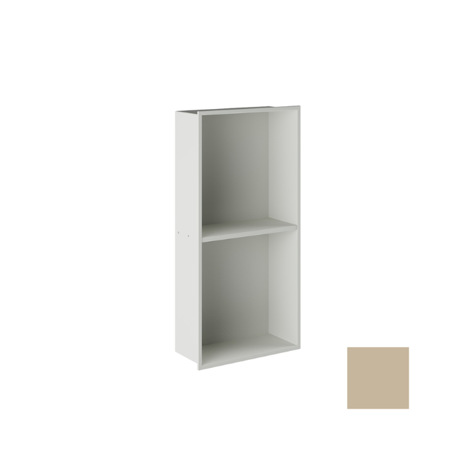 Inda MY Secret A80200TL inbouwnis 2 vakken omkeerbaar 305x610mm mat terra di luna