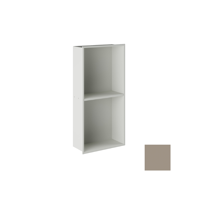 Inda MY Secret A80200VS inbouwnis 2 vakken omkeerbaar 305x610mm mat visone