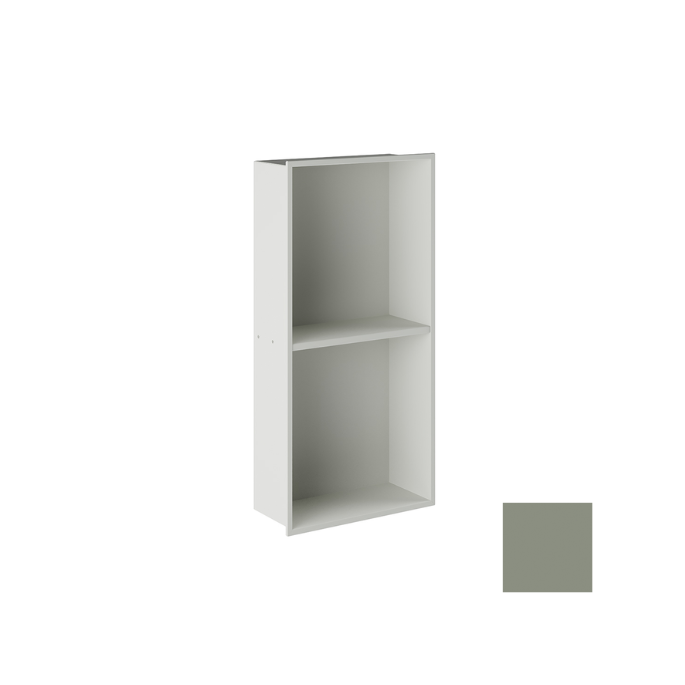 Inda MY Secret A80200VV inbouwnis 2 vakken omkeerbaar 305x610mm mat verde salvia