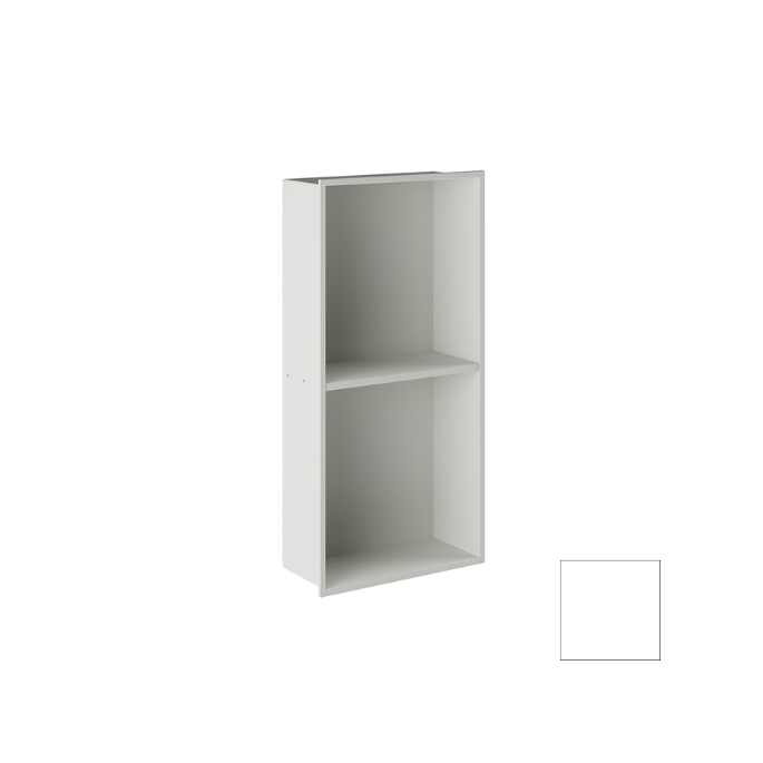 Inda MY Secret A80200WM inbouwnis 2 vakken omkeerbaar 305x610mm mat wit